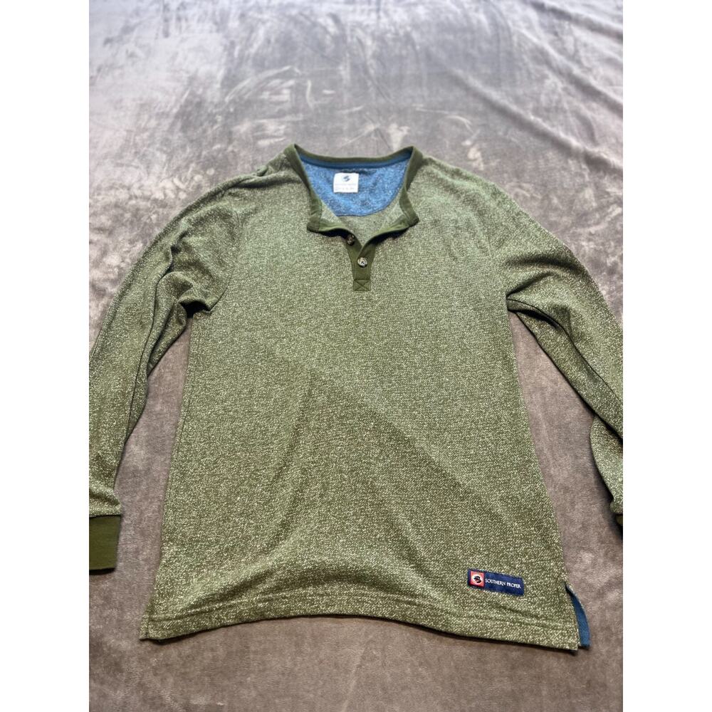 Southern Proper Green‎ Long Sleeve Shirt Small pullover
